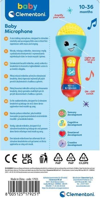 Etichetta energetica Clementoni Microfono per bambini