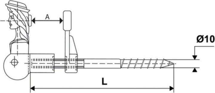 Actual product image Torbel Venetian blind retainer, adjustable