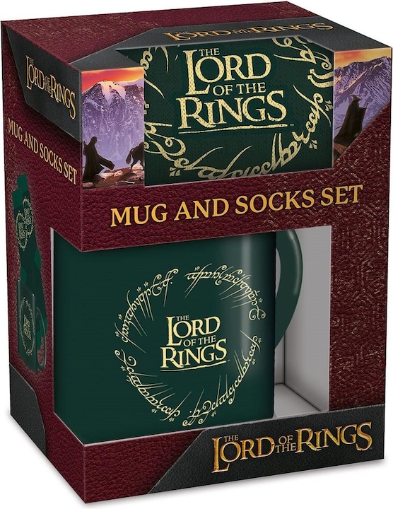 Produktbild Pyramid Der Herr der Ringe Set Tasse und Socken (315 ml, 4 x)