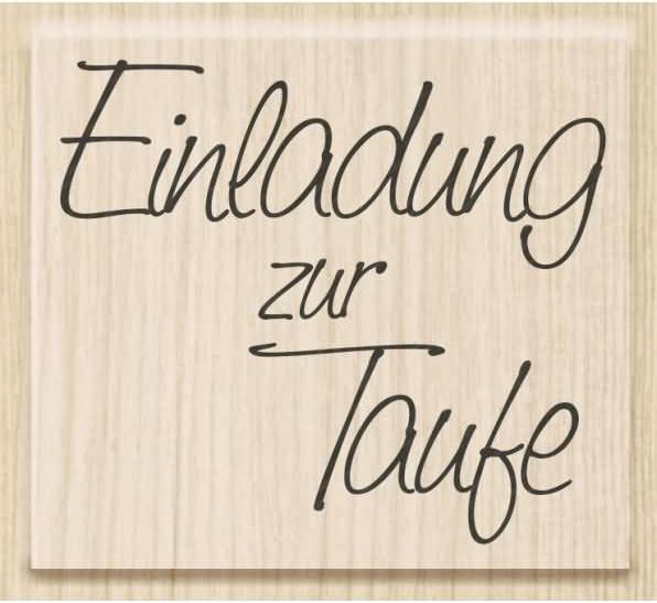 Stewo Tampon à motif - Einladung Zur Taufe