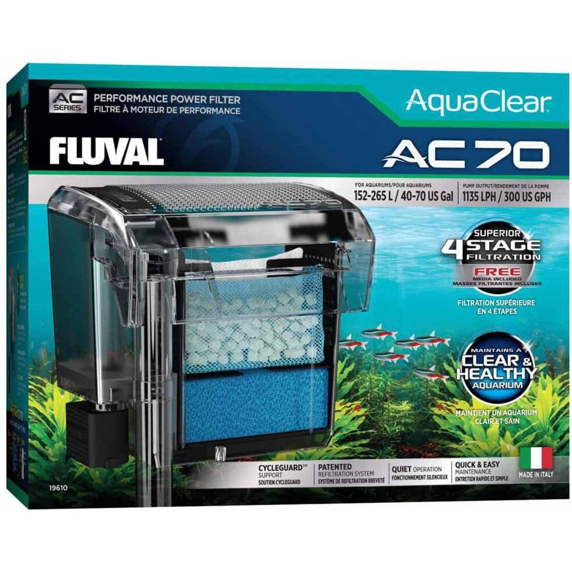 AquaClear Fluval AC70 (265 l, Filtri esterni), Filtro per acquario