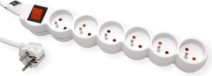 Produktbild Value 6-fach Steckdosenleiste UTE mit Schalter (6x, CEE 7/3, CEE 7/5, 3 m)