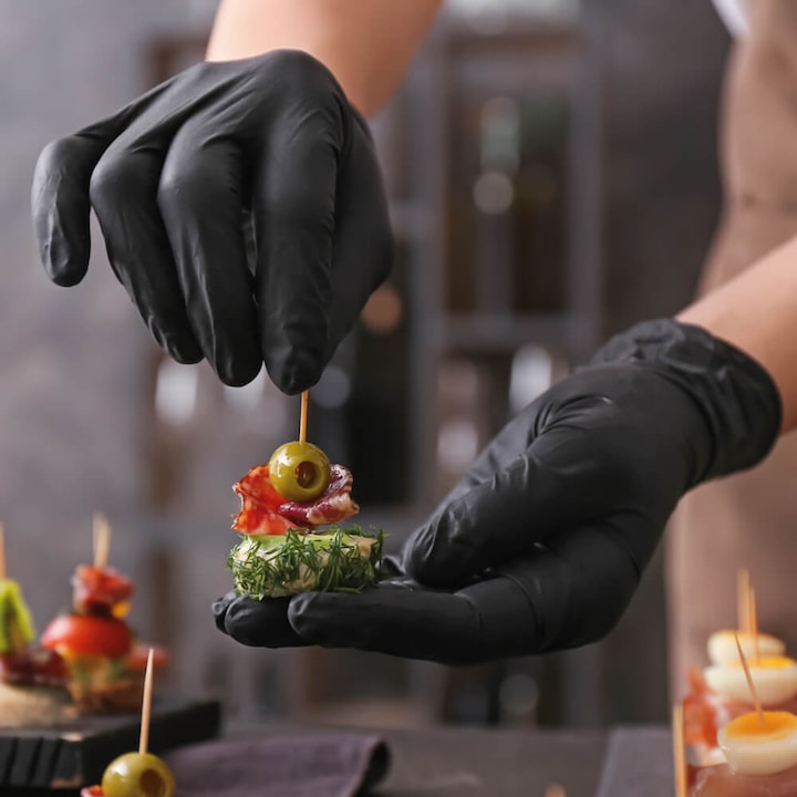 Actual product image Hygostar unisex disposable gloves SAFE LIGHT black size XL 100 pcs. (XL)