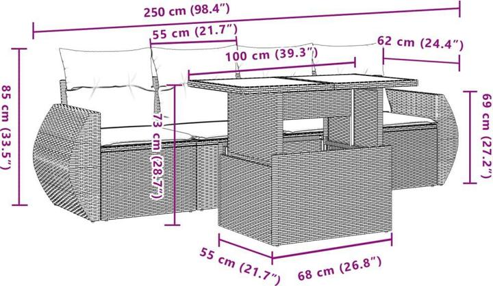 Produktbild vidaXL Preston