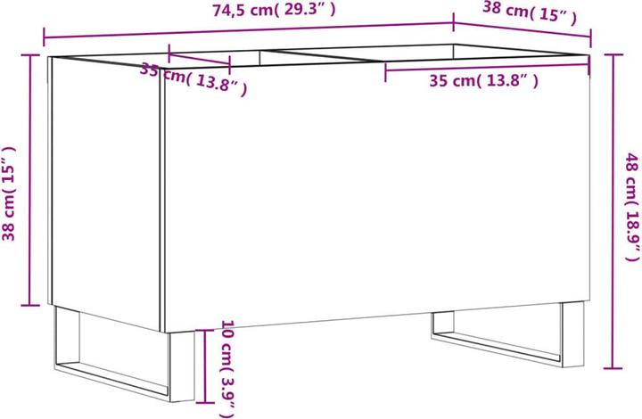 Produktbild vidaXL Plattenschrank