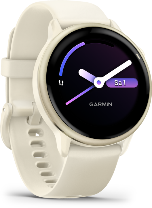 Actual product image Garmin vivoactive 6, GPS, Bone/Lunar Gold, WW (42.20 mm)
