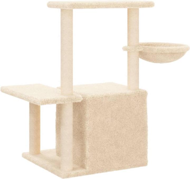 Immagine prodotto vidaXL Kratzbaum mit Sisal-Kratzsäulen Dunkelgrau 83 cm,Farbe (83 cm, Grigio scuro)