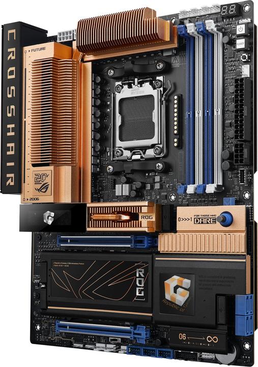 Actual product image ASUS ROG Crosshair 2006 AMD X870E 4*DDR5 5*M.2 4*SataIII AM5 HDMI ATX (AM5, AMD X870E, ATX)