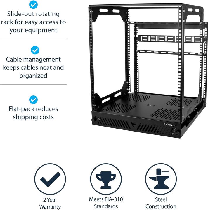 Produktbild StarTech 12u Slide-Out Server Rack (19 Zoll Rack)