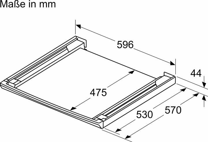 Actual product image Bosch Hausgeräte Connecting set with pull-out