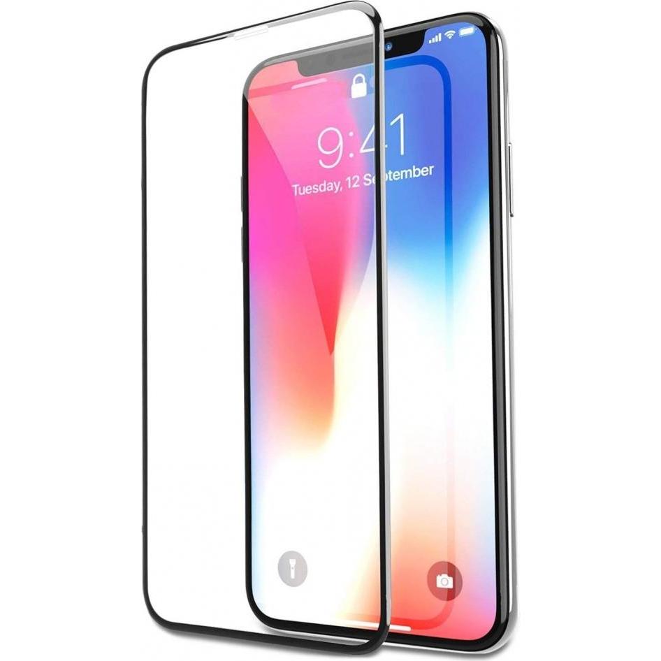 Screenguard Apple iPhone X Full Screen Panzerglas Schutzfolie 2.5D 9H (1 Stück, Apple iPhone X), Smartphone Schutzfolie,...