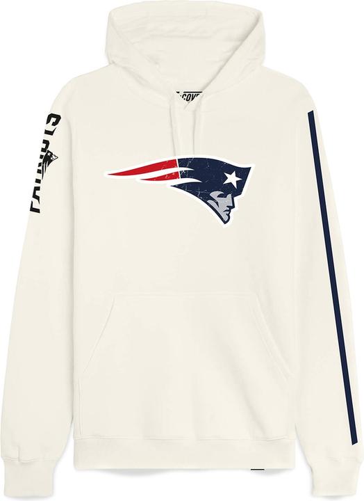 Immagine prodotto Recovered Re:covered Felpa con cappuccio in pile - NFL New England Patriots ecru - M (M)