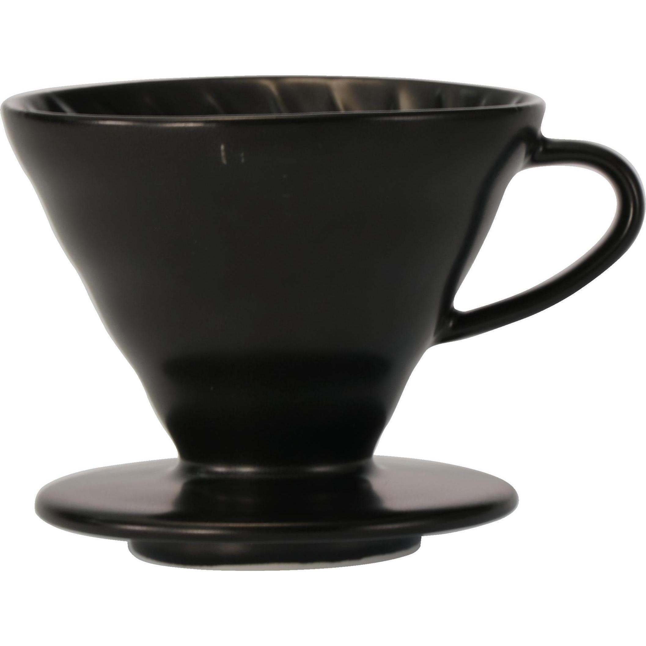 Hario Filtro per caffè in porcellana V60 Color Edition, Caffettiera, Nero