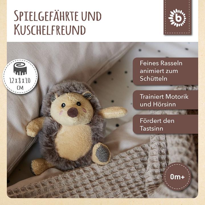 Image du produit Bieco Peluche hérisson Piksi avec hochet (12 cm)
