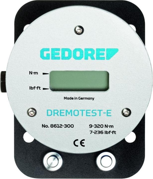 Produktbild Gedore 8612-300 Elektronisches Prüfgerät DREMOTEST E 9-320 Nm (3/8", 1/2", 1/4", 3/4", 1", 9 Nm, 320 Nm)