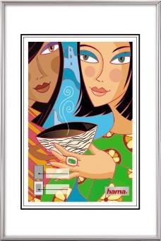 Actual product image Hama Plastic frame Madrid, silver (30 x 45 cm)