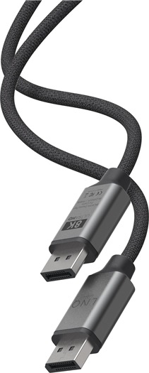 Actual product image LINQ Connects DisplayPort male -> DisplayPort male LQ48025 grey (2 m, DisplayPort)