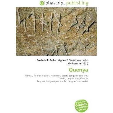 Quenya, Fachbücher von Agnes F. Vandome, Frederic P. Miller, John McBrewster