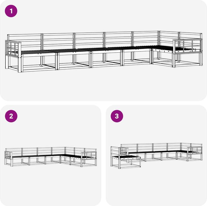 Produktbild vidaXL Outdoor-Sofa