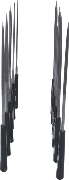 Produktbild KS Tools Nadelfeilen-Satz mit Kunststoffheft. 12-tlg. 140.3 (Hieb 3, 90 mm)