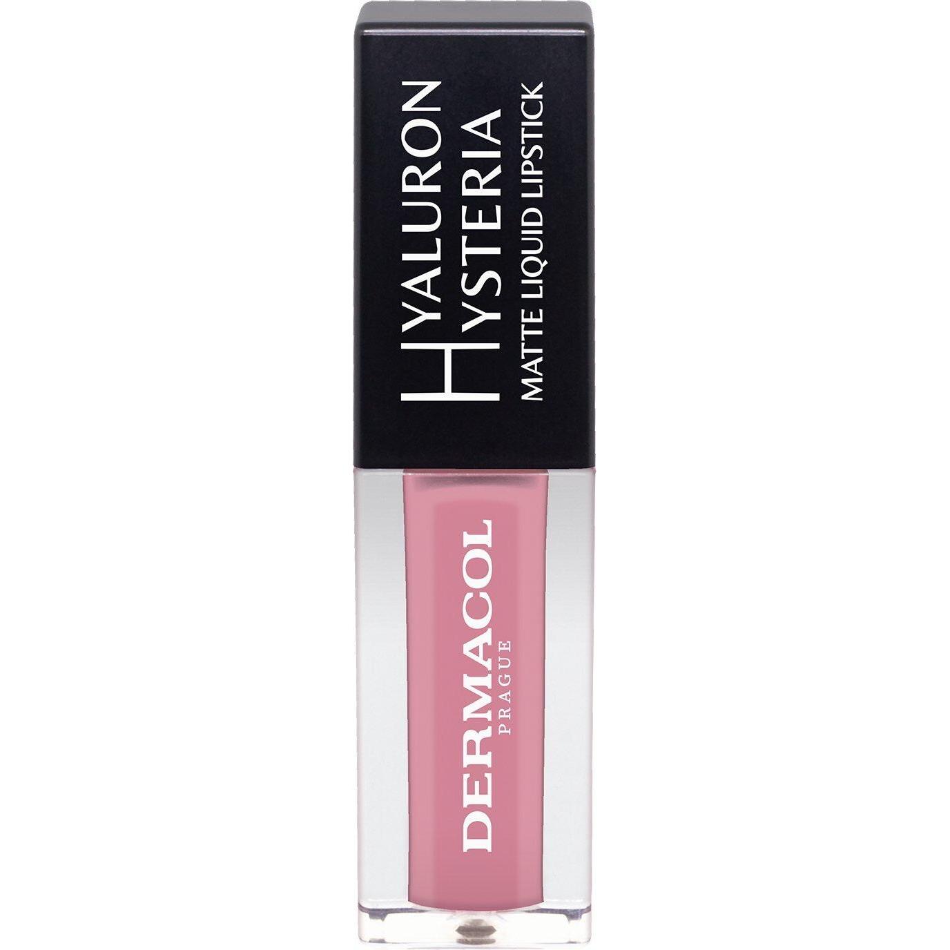 Dermacol 02 Lippenstift + Lipgloss, Hyaluron Hysteria Matte Liquid Lipstick (02)