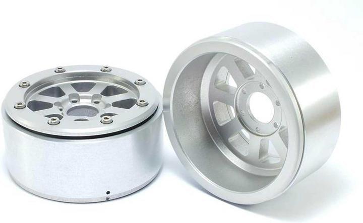 Actual product image Metsafil beadlock wheels hammer silver/silver 1.9 (2 pcs.) without wheel hub