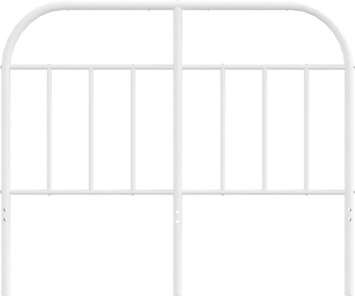 Actual product image vidaXL Kopfteil Metall Weiss 120 cm, Farbe: Weiss (125 x 3 x 100 cm)