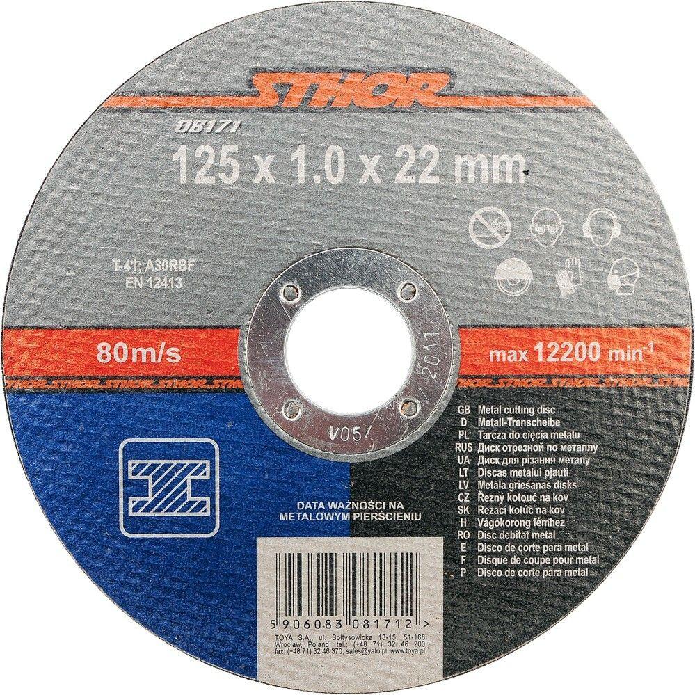 Toya Metallscheibe 125 x 22 x 1,0 mm (08171)