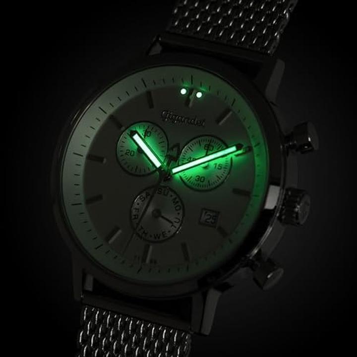 Image du produit Gigandet Élégant unisexe analogique à mouvement quartz japonais, verre minéral anti-reflet, étanche 50 m