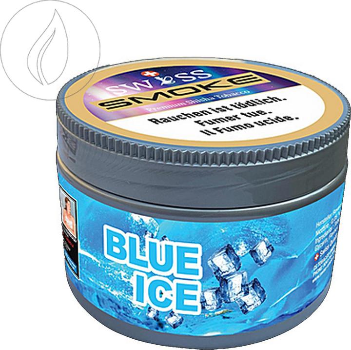 Produktbild Swiss Smoke Blue Ice Shisha Tabak 100g (Minze, 100 g)