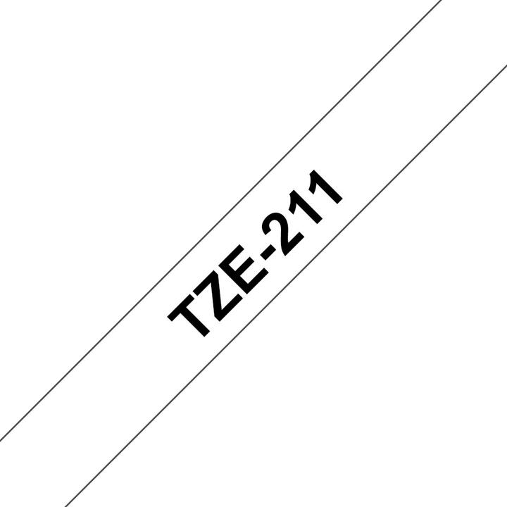 Immagine prodotto Brother TZe-211 (0.60 cm, Nero, Bianco)