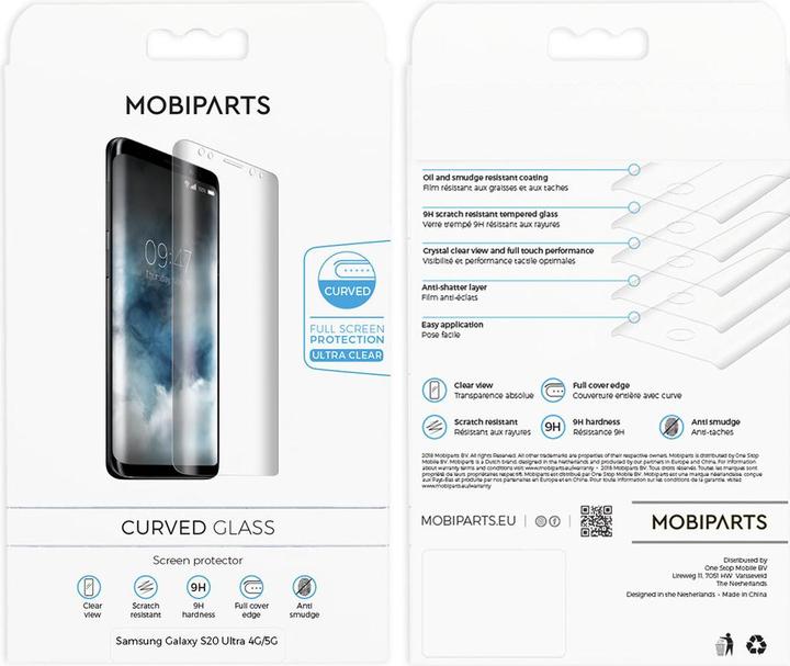 Produktbild Mobiparts Curved Glass Samsung Galaxy S20 Ultra 4G/5G (1 Stück, Samsung Galaxy S20 Ultra 5G)