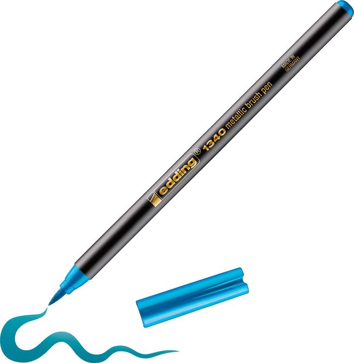 Produktbild Edding 1340 - Brushpen (Blau-met., 1 x)