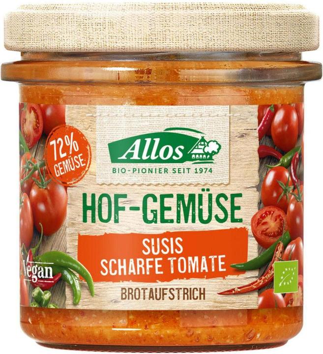 Actual product image Allos Spread spicy tomato (135 g)
