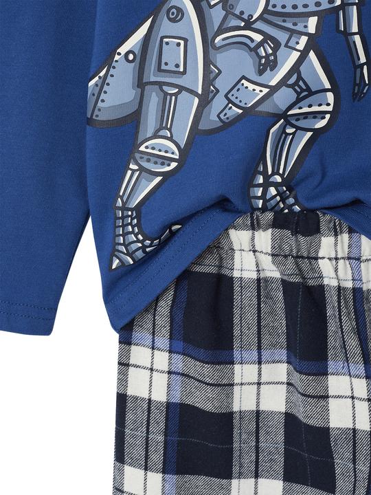 Produktbild Vertbaudet Jungen Schlafanzug mit Dinoprint und Flanellhose (110)