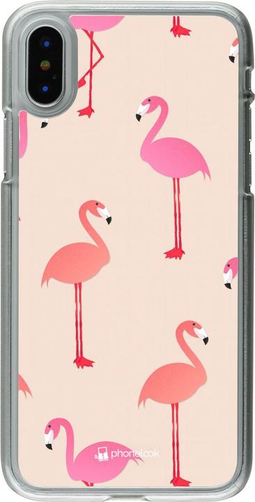 Image du produit PhoneLook Coque transparent Pink Flamingos Pattern (Apple iPhone X, Apple iPhone XS)