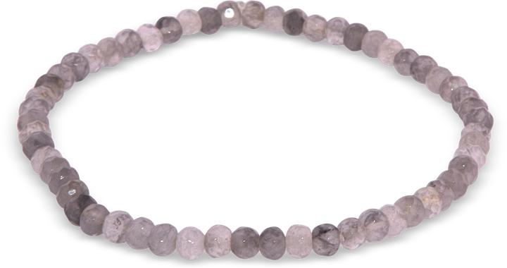 Immagine prodotto Leyda Bracciale in quarzo grigio (18 cm, Pietra colorata)