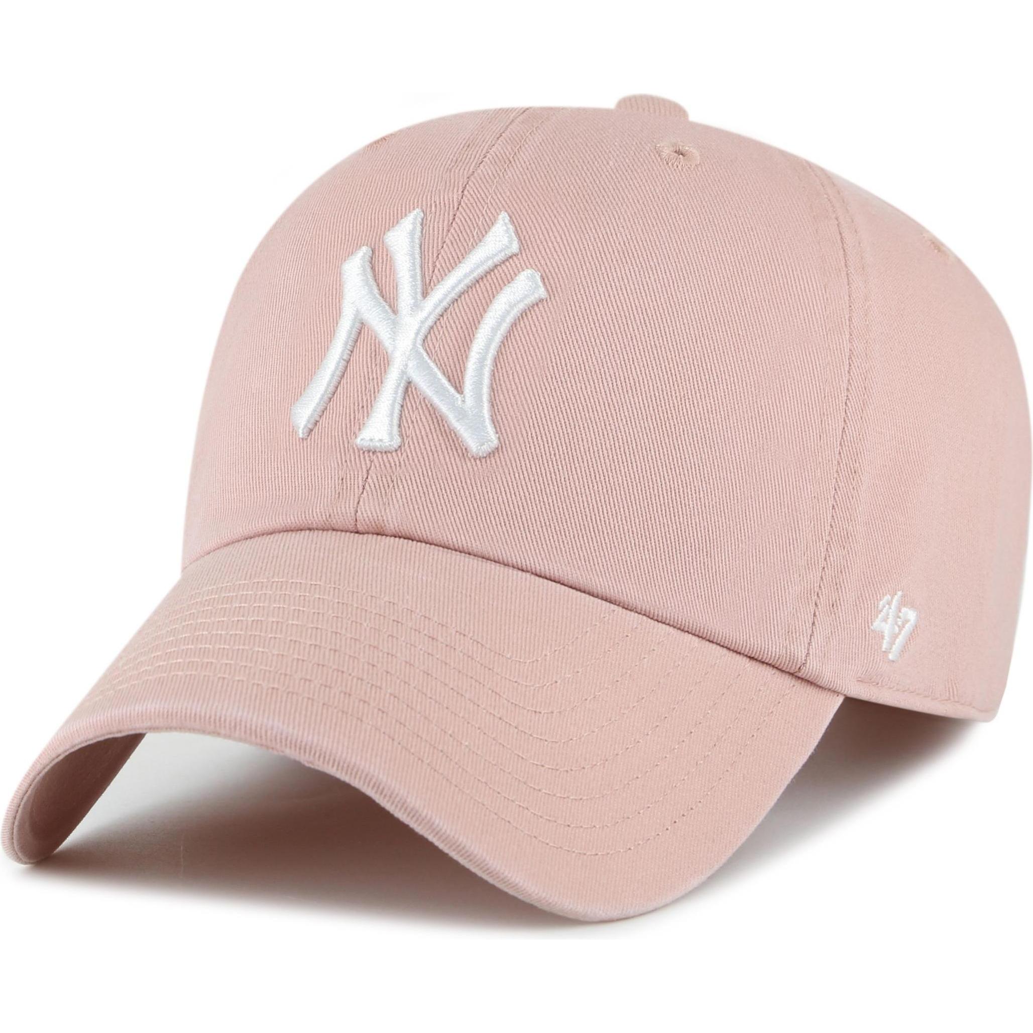 47 Brand, Herren, Cap, Strapback Cap CLEAN UP New York Yankees dusty mauve, Violett