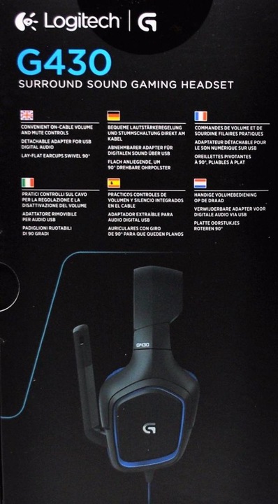 Image du produit Logitech G G430 - Casque de jeu avec son surround 7.1 (Filaire)