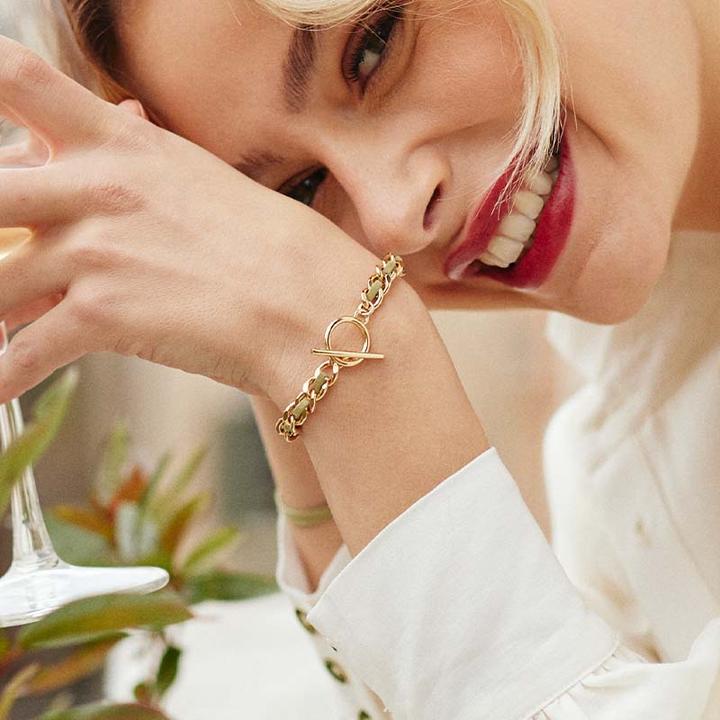 Actual product image Flowers Forzoé Valentin (18 cm, Brass Plaqué Or)