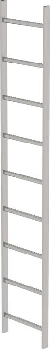 Munk Echelle de cuvette Acier inoxydable V4A 400mm Largeur utile 9 échelons