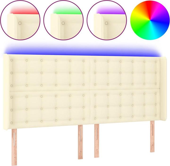 Actual product image vidaXL LED Kopfteil (147 x 16 x 128 cm)