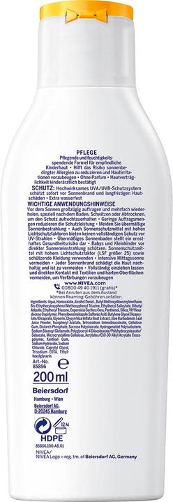 Image du produit NIVEA Sun Kids (Lait solaire, SPF 50+, 200 ml)