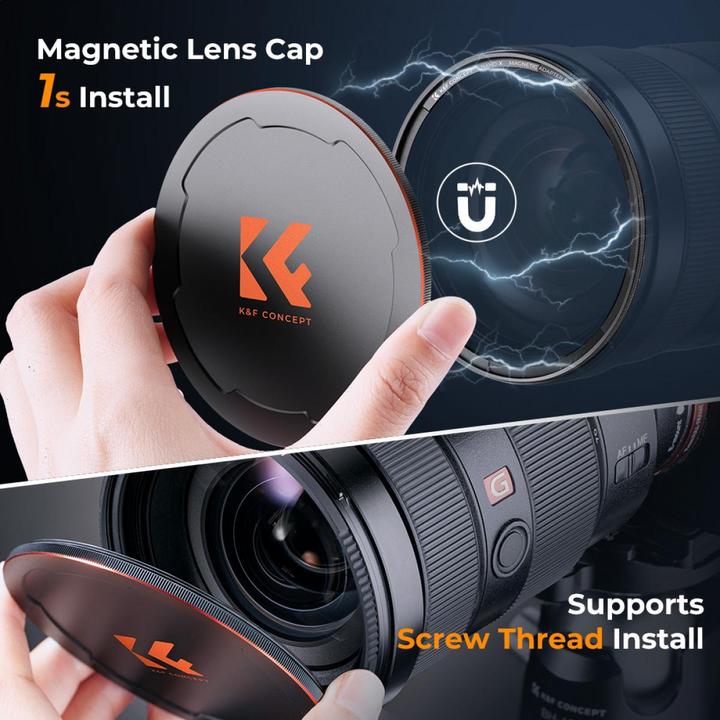 Image du produit K&F Concept Concept Magnetic 1/4 Black Mist Filter Nano X - 82mm (82 mm, Filtre Black Mist, 82 mm)