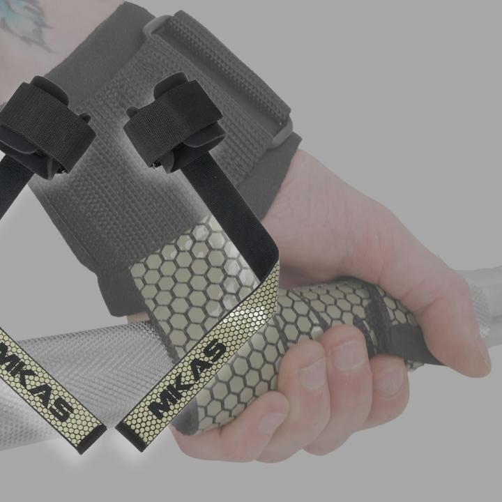 Actual product image Hermex Powerlifting Straps Wrist Support Pulling Aid
