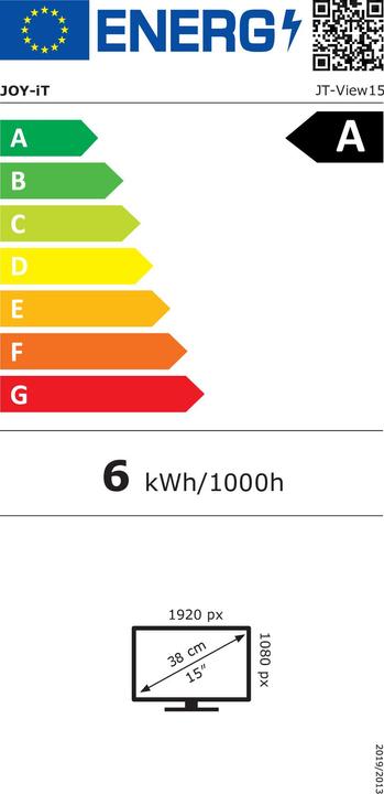 Energy Label Joy-it Joy-View 15 (1920 x 1080 pixels, 15.60")