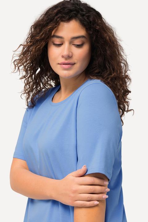 Immagine prodotto Ulla Popken T-shirt dal taglio svasato con scollo a girocollo e mezze maniche (62)