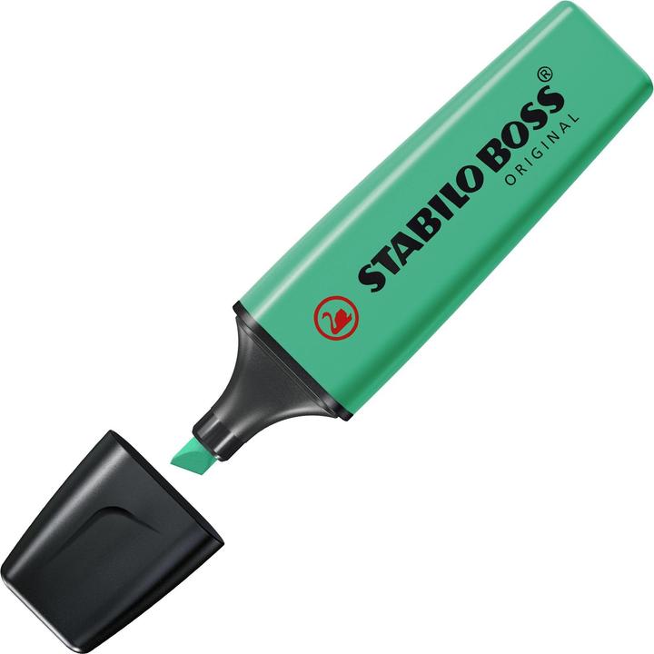 Produktbild STABILO Leuchtmarker Boss Original 10 Stück, Türkis (Türkis, 5 mm, 10 x)