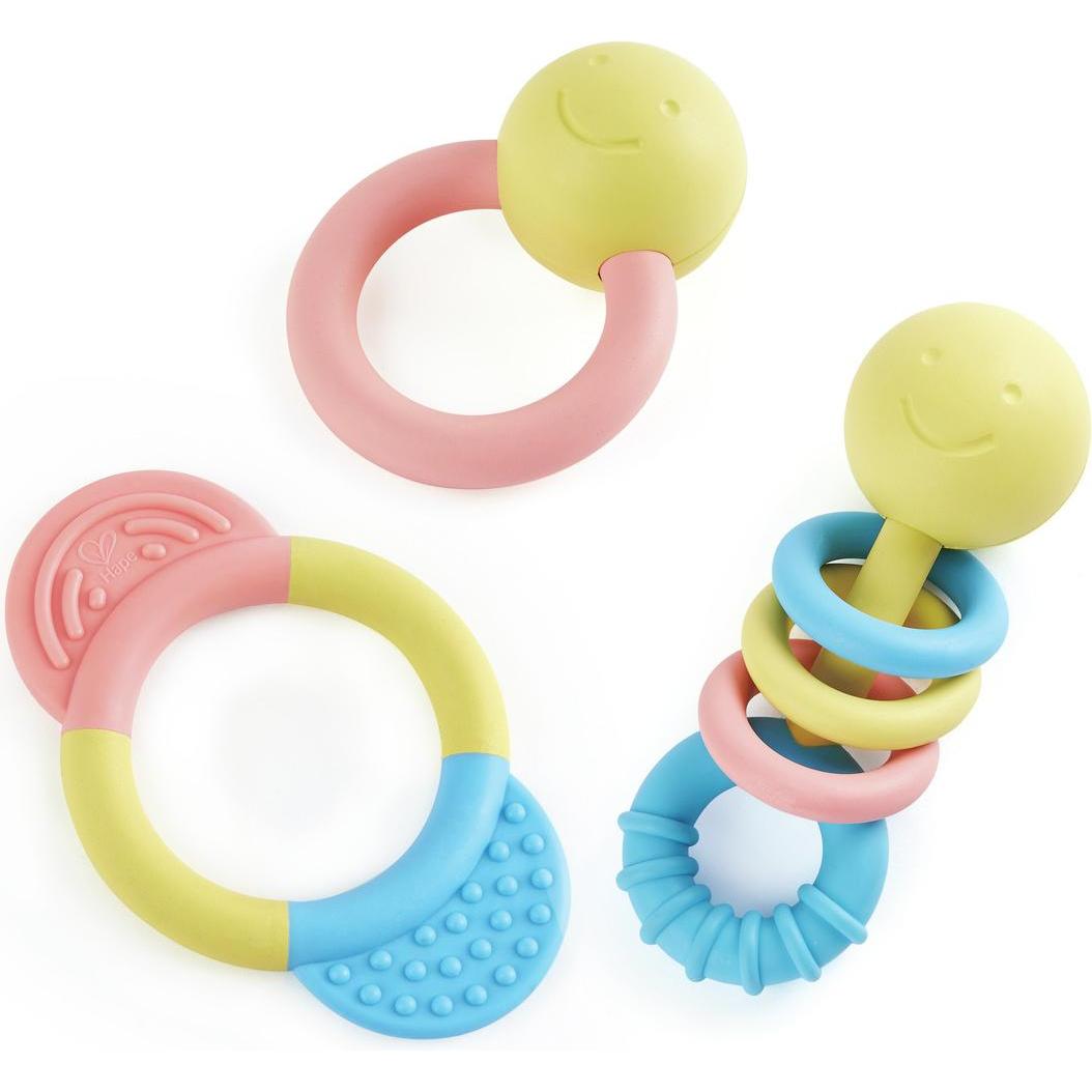 Hape, Babyrassel, Rassel- und Beissring-Set