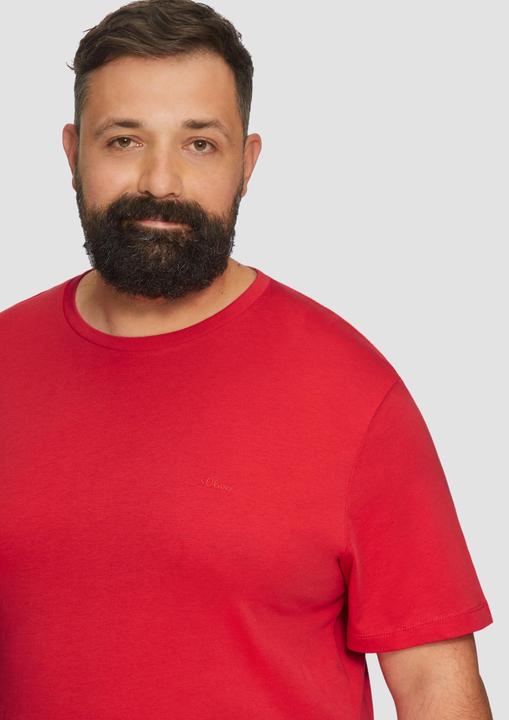 Produktbild S.Oliver T-Shirt T-Shirt aus reiner Baumwolle mit Logo-Print (XXL)